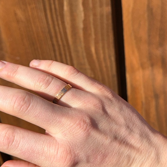 Cartier Love Ring in Rose Gold and Silver Accents - Picture 3 of 3